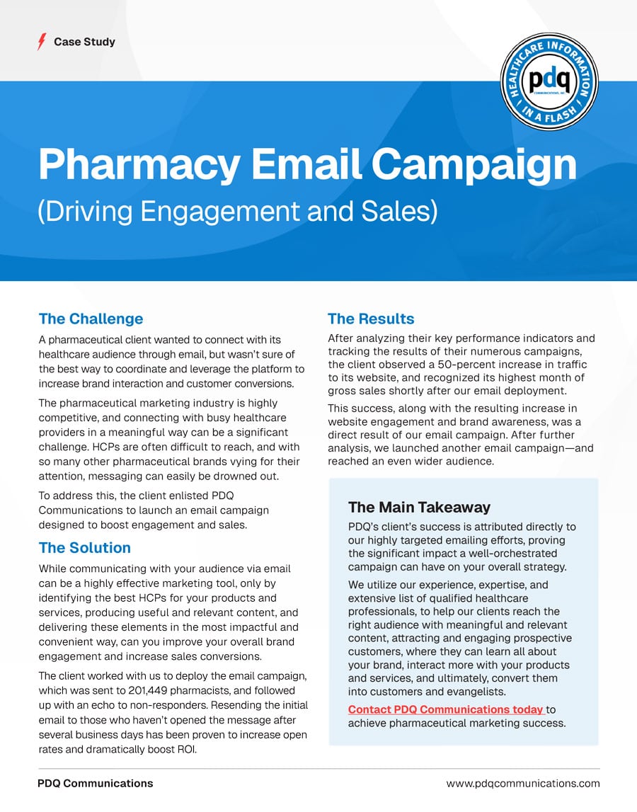 Pharmacy Email Campaign