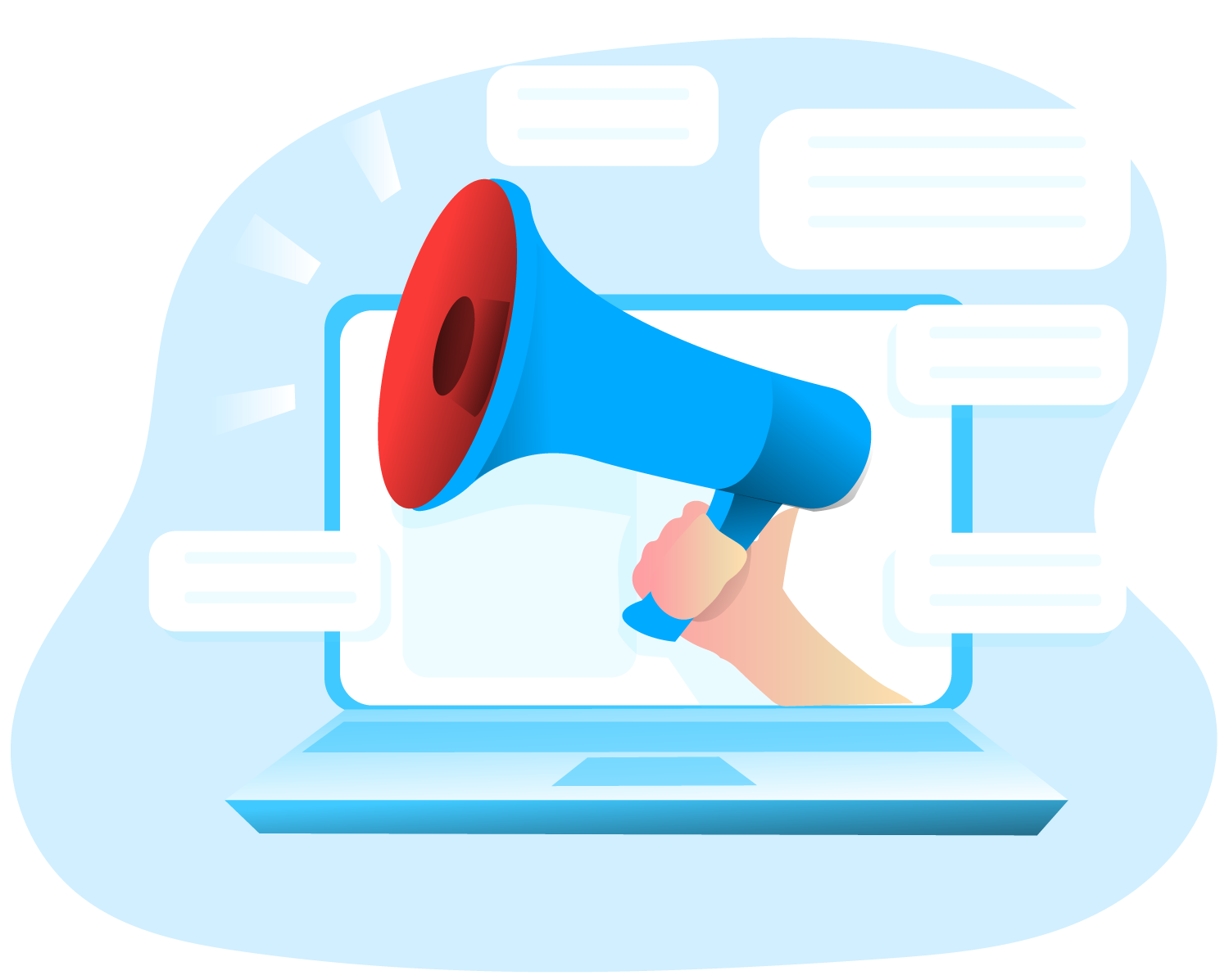 illustration of megaphone