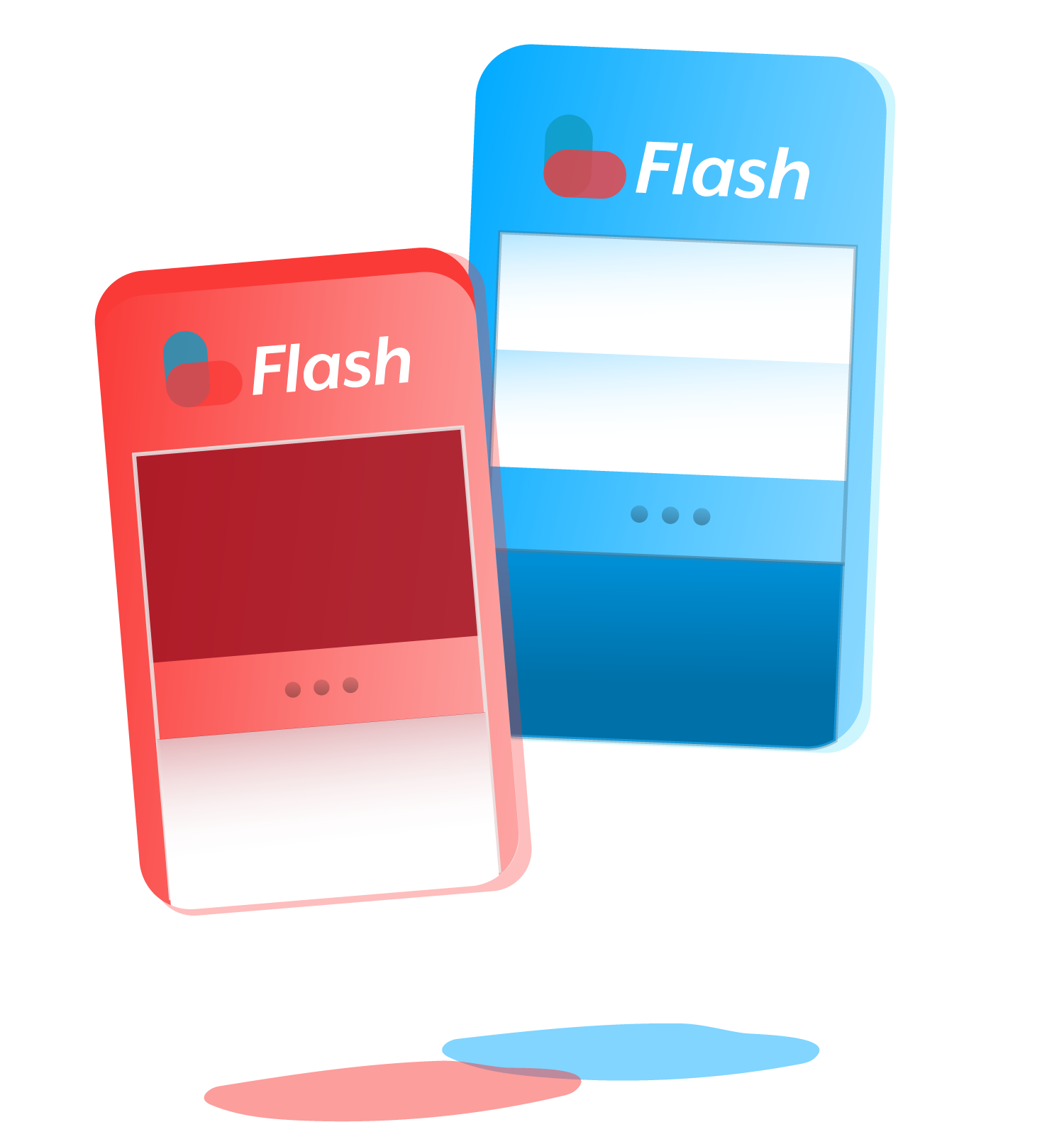 flash logos on mobile phones