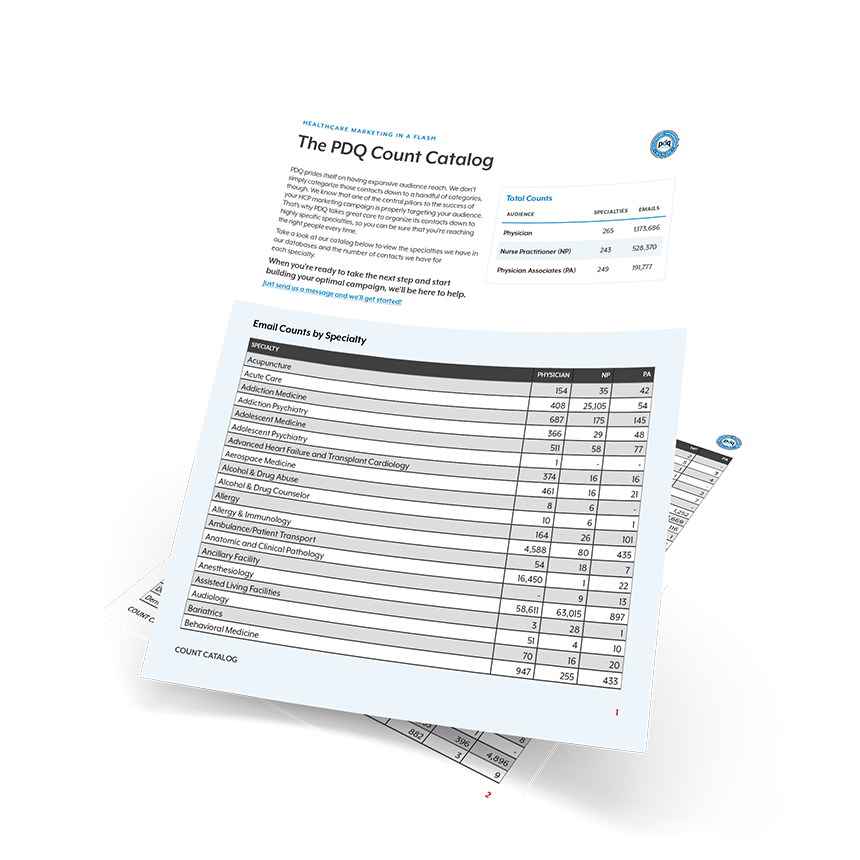 PDQ Count Catalogue cover